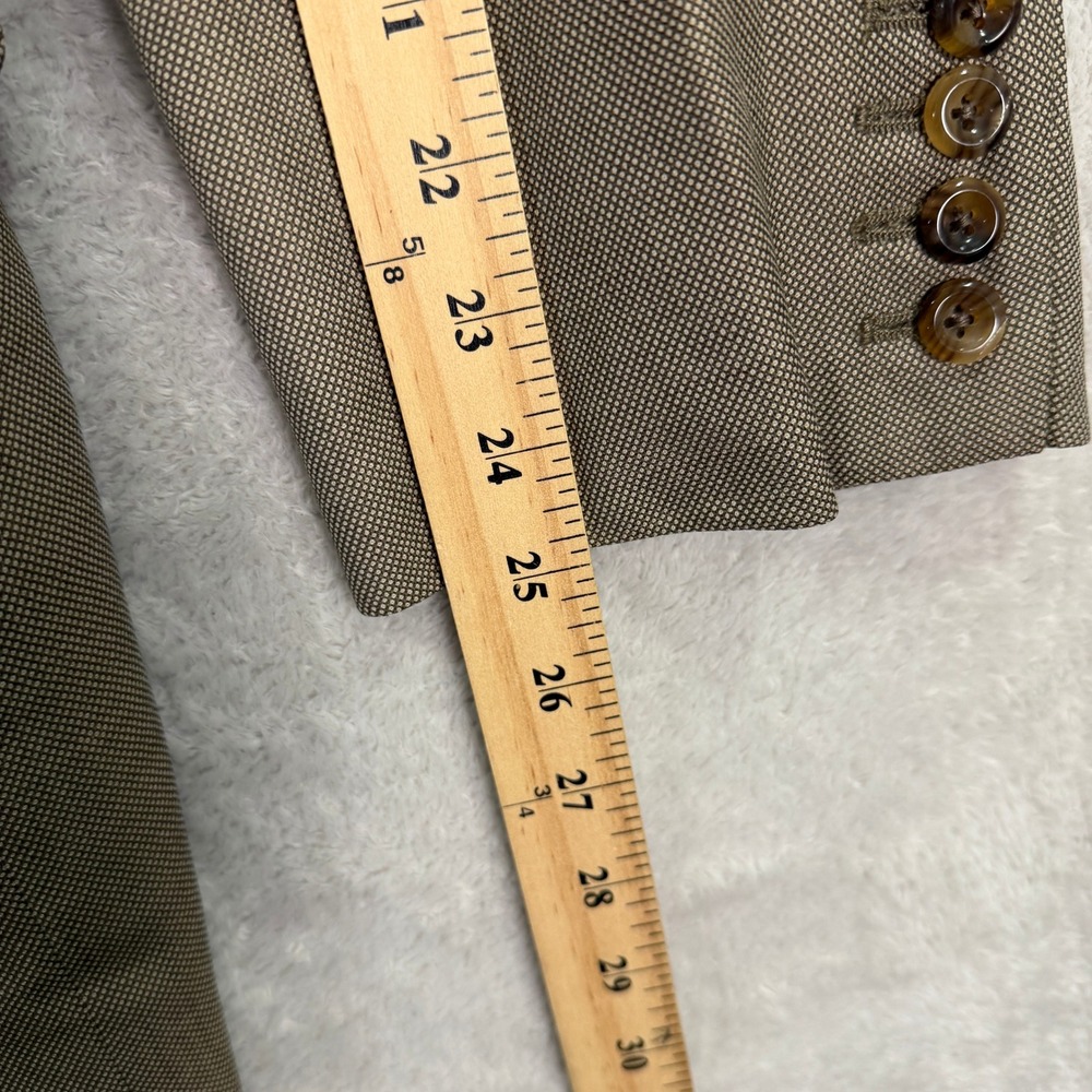 Tom James Bespoke Holland & Sherry Mens 44R Blazer Ventura Wool Silk Sport Coat - Picture 9 of 12